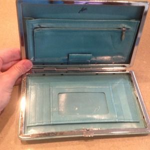 ❗SOLD❗⭐Turquoise alligator clutch⭐