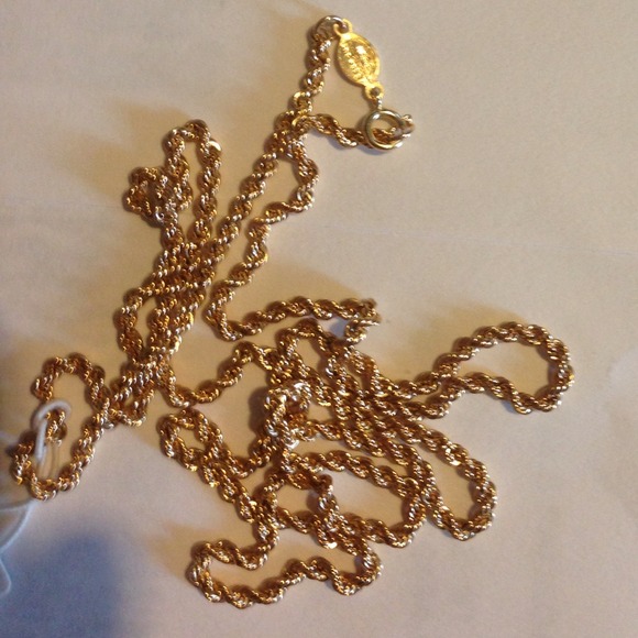 14k real gold curling chain