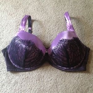 Purple lace bra