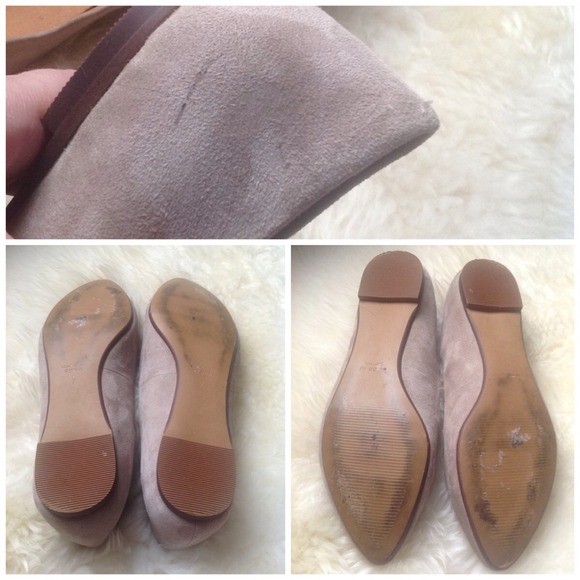 SOLD Host Pick Madewell Light Gray Suede Flats - Picture 3 of 4