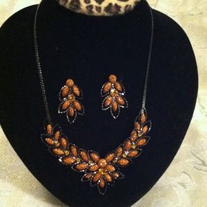 Necklace with matching earrings