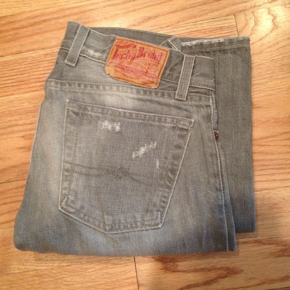 Gray lucky brand jeans