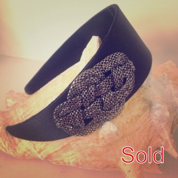 ?Bundled Beautiful mesh chain silk headband main image 4