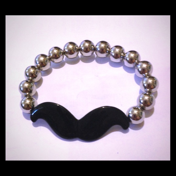 Mustache bracelet
