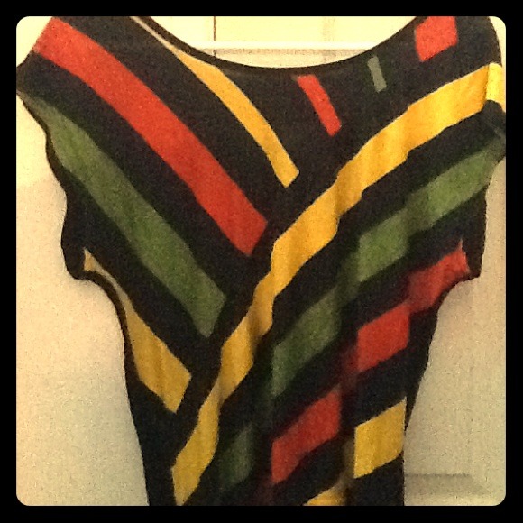 Open Back Striped Shirt