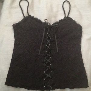 Sexy lace corset tank