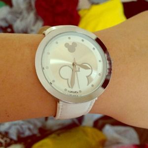 White Mickey Mouse watch