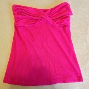 Hot pink tube top
