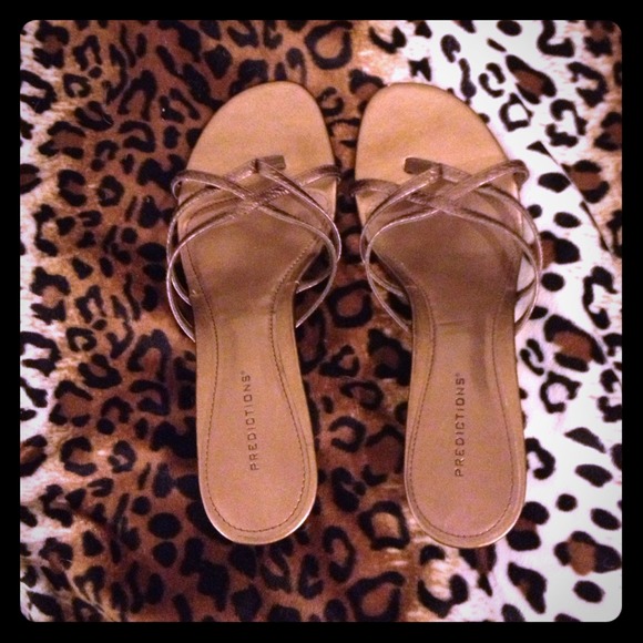 Bronze colored heels