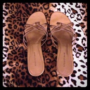 Bronze colored heels