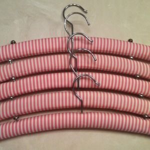 On hold! Victoria's Secret Pink Striped Hangers