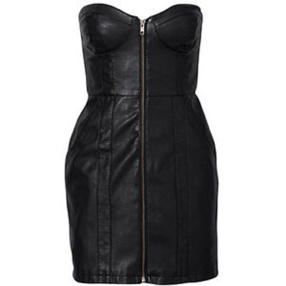 🔴SOLD🔴H&M Faux Leather Dress