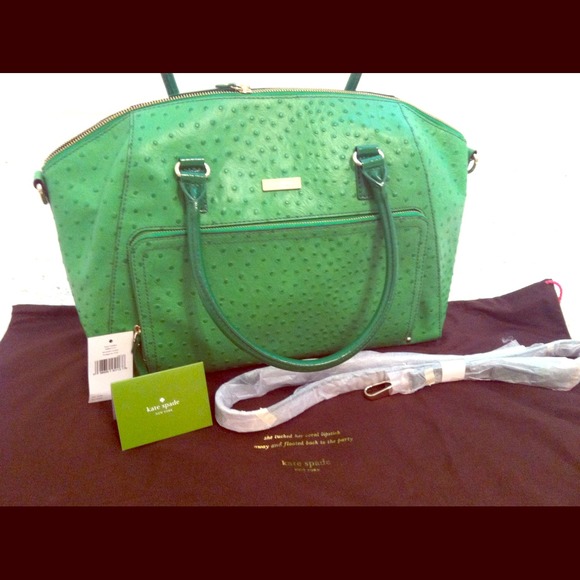 Kate Spade Large Catalina Green Handbag
