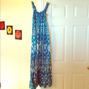 Maxi blue dress