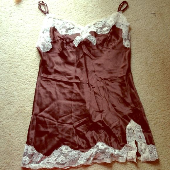 ❌SOLD❌ Brown Silk Night Gown