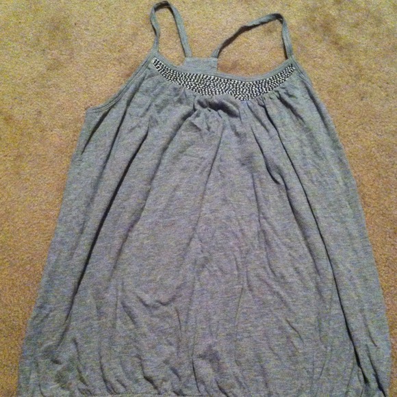 Gray racer back tank - Picture 1 of 2