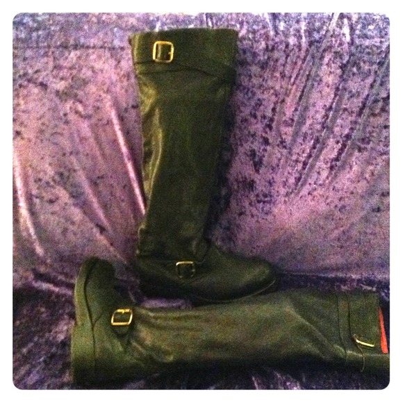 Jeffrey Campbell Tall Black Leather Boots