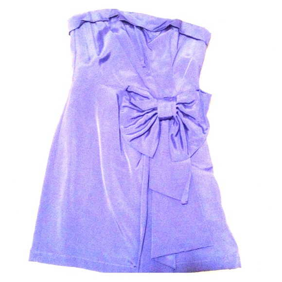 Blue bowed forever 21 dress