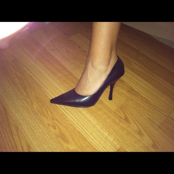 Simple black high heels