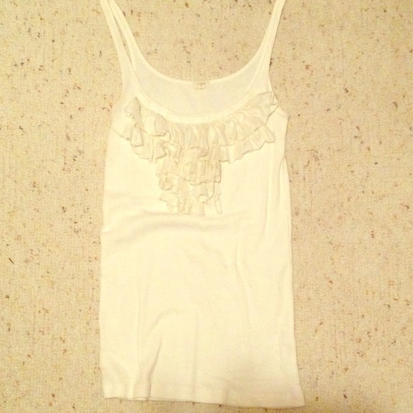 J.crew ruffles tank top