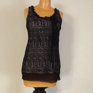 Black lace shirt