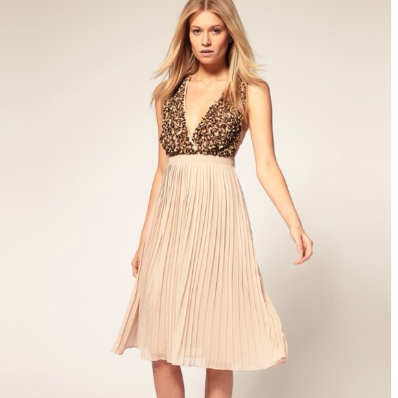 SOLD ASOS Stunning Beaded Midi Dress