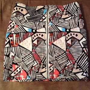 H&M high waisted  pattern skirt