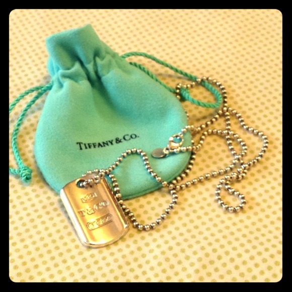 ⛔Sold/bundled⛔Tiffany Dog Tag Necklace😍