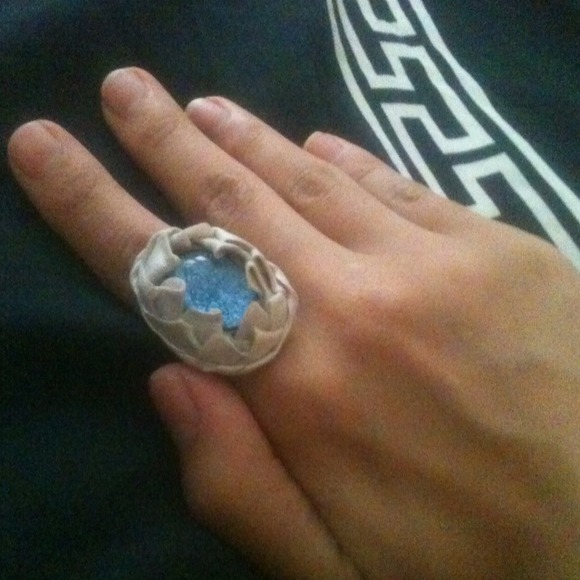 Beautiful blue core- Handmade ring - Picture 4 of 4