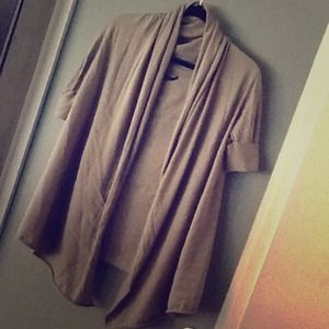 CLUB MONACO warm grey open sweater (size M)
