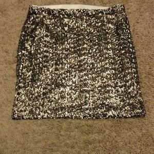 🎀SOLD🎀 Gold sequin mini skirt