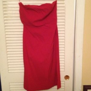Red tube dress from express