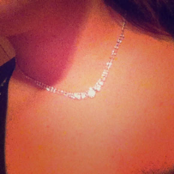 False diamond elegant necklace !