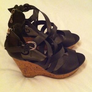 Guess Wedge Heels - NWOT