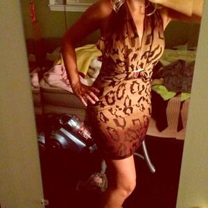 Cheetah print dress