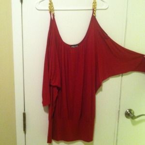 Red party top