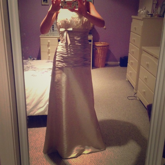 Light pink evening gown