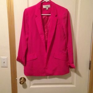 pink blazer