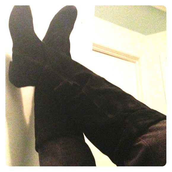 💯 Real suede knee high boots