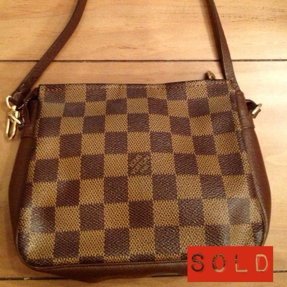 SOLD Louis Vuitton Damier Ebene Trousse  Bag Tote