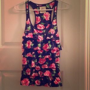 Floral Hollister Top