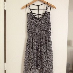 Small B&W High-Lo Dress