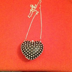 Black studded chain purse/clutch {ONLY USED ONCE}