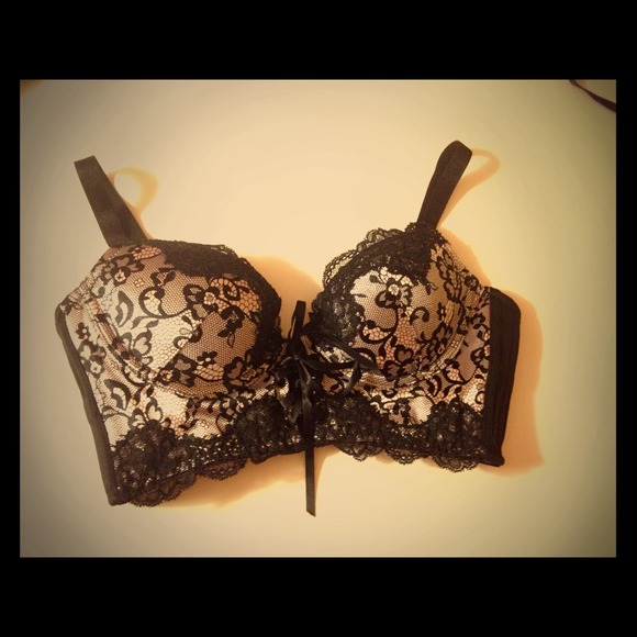 Sexy BLACK lace 34A Bra