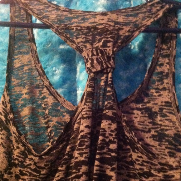 Grey and black racer back tank. - Picture 2 of 2