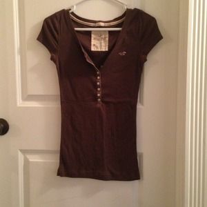 Brown Hollister Top