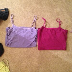 2 purple Aeropostale Camis