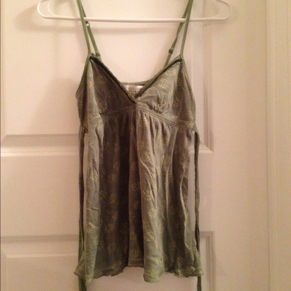 Green Abercrombie Babydoll Tank
