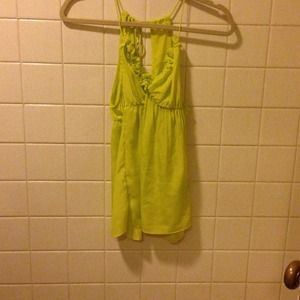Lime green top