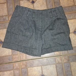 High waisted cotton shorts
